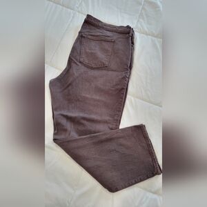 Abercrombie & Fitch Curve Love Chocolate Brown Jeans